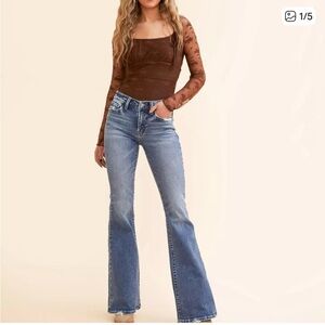 Flying Monkey Light Blue Flare Jeans